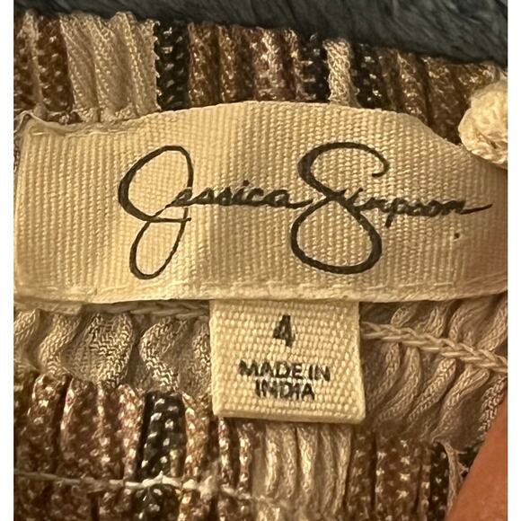 Jessica Simpson Smocked Jumpsuit - Girls Size 4 - NWT - Picture 5 of 11